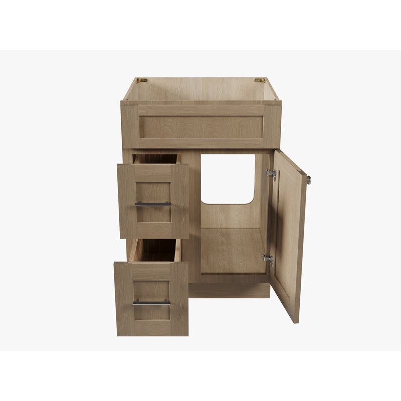 Base de meuble-lavabo simple 24 po seulement, Satin