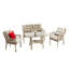 Divona Rectangular 5 - Person Dining Set