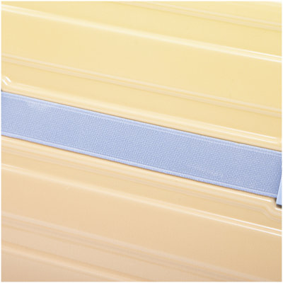 14 "/ 20" 2 pièces / ensemble en valise à roulettes pivotantes pour PC, valise de transport, avec dégradé de couleurs et cadenas à combinaison (jaune + vert)