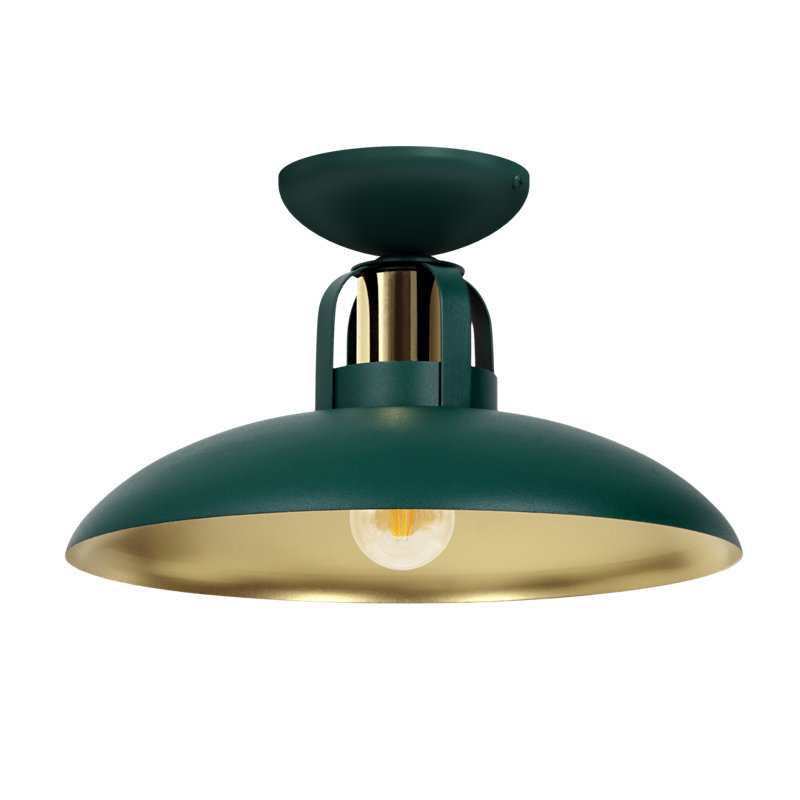 Shymier Semi Flush Mount, Green