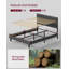 Upholstered Bed Frame with Adjustable Headboard-1095634943