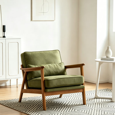 Fauteuil lombaire en tissu de mélange de vert doux respirant