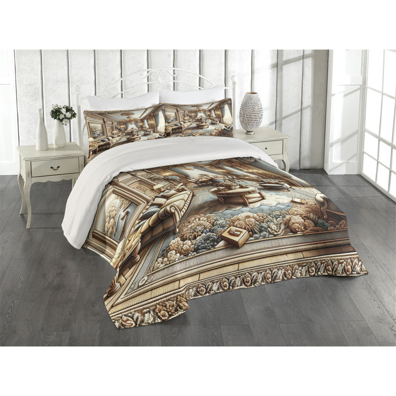 Polyester Coverlet, Queen Coverlet + 2 Standard Shams