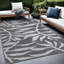 Tapis intérieur / extérieur gris / blanc Aldo-700921786