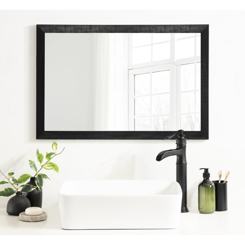 Miroir mural pour salle de bain Farhi, Noir, 20 po x 30 po
