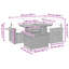 55cm Wide Patio Sofa with Cushions