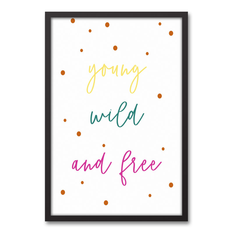 «Young Wild», art encadré gratuit, H 31,75 po x l 21,75 po x P 1,75 po