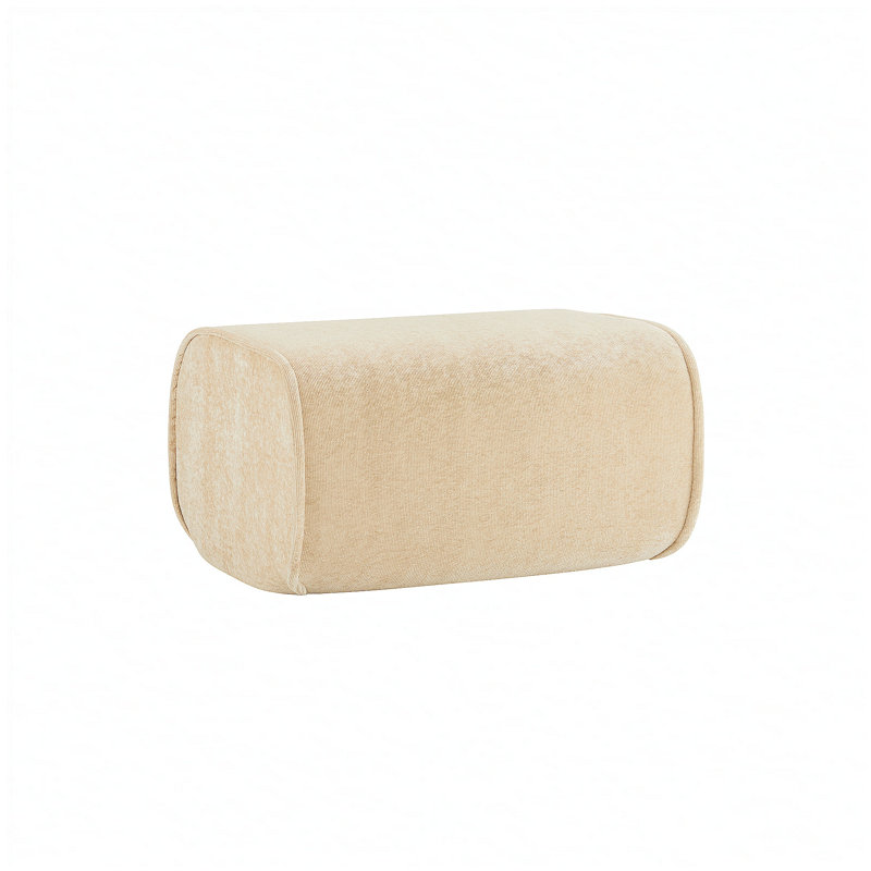 Harrison Ottoman Velvet-Light Camel, Light Camel
