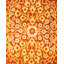 Tapis orange / jaune noué à la main de conception unique 8 pi 2 po x 8 pi 4 po Keenan