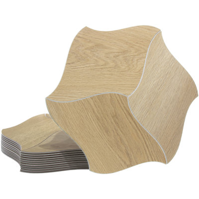 Dalle de sol autocollante Lotus SPC 9,84 po x 11,38 po x 4 mm, revêtement de sol en vinyle de luxe