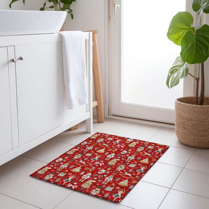 Tapis tissé à la machine Xhevrie, Rectangle 1 pi 8 po x 2 pi 6 po