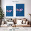 Papillon monarque Brampt mauve-108423813