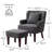 HIMO 28.3'' Wide Soft Sofa and Ottoman with 1 Pillow-277520779