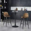 Blakesburg Upholstered Counter Stool with Metal Frame-868600543