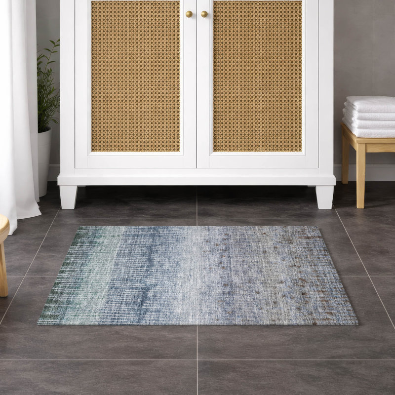 Machine Washable Indoor/Outdoor Chantille ACN2811 Modern Rug, Blue, 2'6" x 3'10"