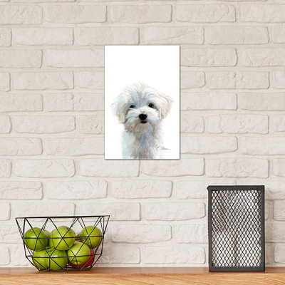 " Maltese Puppy " by Watercolor Luv