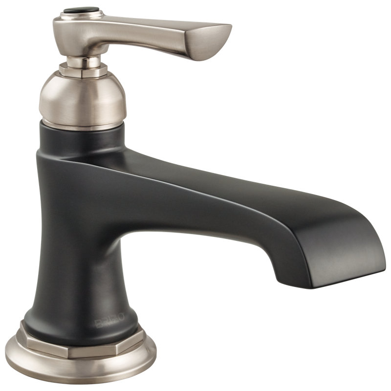 Rook® Standard Single Hole Lavatory Faucet, 1.5, Luxe Nickel/Matte Black