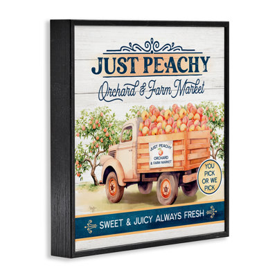 Just Peachy Orchard Giclee Art by Mollie B.