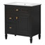 Meuble-lavabo 30 po avec lavabo, meuble-lavabo avec un tiroir rabattable et deux tiroirs, tablette réglable, meuble-lavabo-1568602112