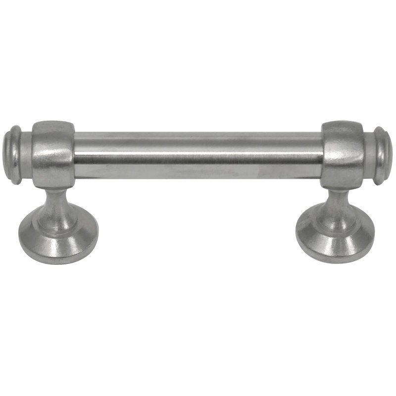 Satin Nickel 3" Zinc Bar Pull with Mounting Hardware