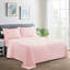 Ensemble de draps en coton 4 pièces avec 4 taies d'oreiller pour lit double en coton percale de couleur unie Marina-2103426413-2037817222