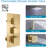 Arlennart Brushed Gold Recessed Shower Panel System - Ceiling Mount LED Square Rain Shower with 6 Body Jets & Handheld Wand-121882867