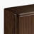 Louie Rectangular Buffet Sideboard Cabinet Walnut Finish with Curved Sides and Turned Legs for Dining Storage