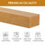 Manteau de cheminée 60 po en bois de sapin massif - Tablette flottante murale avec surface plane pour décoration intérieure, brun clair