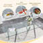 Table de salle à manger rectangulaire en verre trempé avec base en acier inoxydable, plateau transparent, de 4 à 8 places, pour une cuisine ou une salle à manger moderne-1584257920
