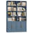 Kirklyn 73" H Standard Storage Bookcase with Doors and 8 Open Shelves, Modern Wood Organizer-115842680
