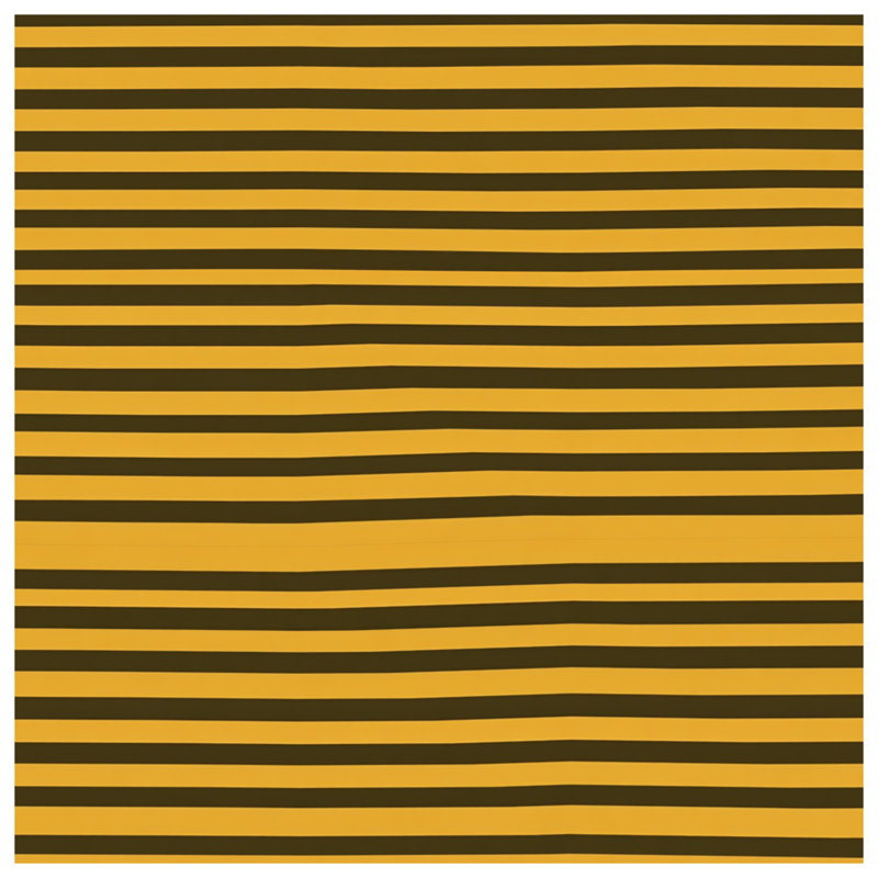 Black Yellow Stripes Throw Pillow, Pattern Double Sided Pillows, 18 x 18 inches