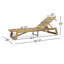 Chaise d'extérieur en bois avec assise à lattes réglables-408649794