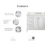 Darreyl 48'' W Single Vanity with Mirror