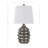 24.5" Resin Honeycomb Table Lamp With Shade-69493711