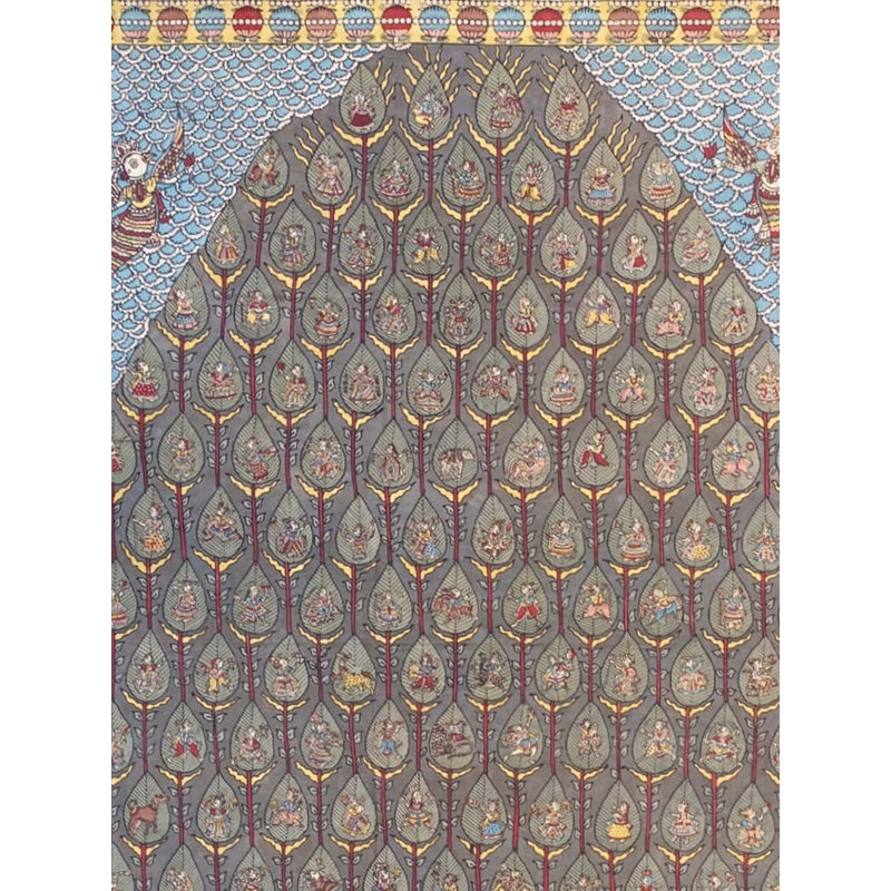 Déesse Jogni avec une histoire | Couleurs naturelles sur toile | Par Sohan Chitara