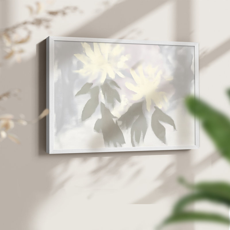 Série florale II - Reproduction encadrée - Restickable, H 8 po x l 10 po, Blanc