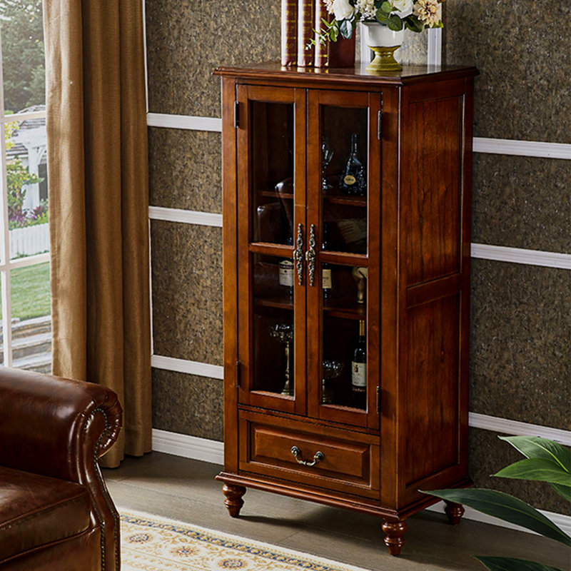 American Light Luxury Solid Wood Accent Cabinet