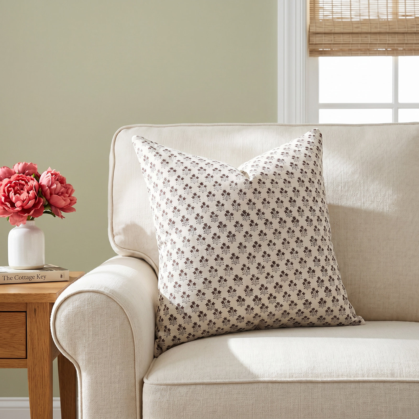 Levert Cotton Pillow Cover, 22" x 22"