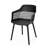 Azalea Outdoor Chair - To Weather, Strong Structure, Clean Lines, Black Polypropylene, 23In Deep, 21.5In Wide, 33In Tall, 12.56Lb Heavy Chair Use Weather , Material, Stylish Comfort, D, W, H, Wt