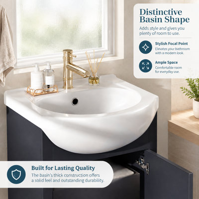 Ensemble de meuble-lavabo autoportant 20 po avec lavabo en céramique 20 po