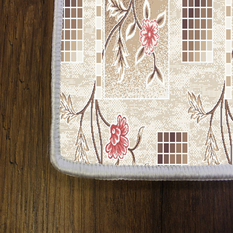 Floral Indoor Rug, Rectangle 80 x 150cm