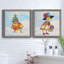 «Groovy Chick and Sky», ensemble de 2 peintures sur toile encadrées-1973644529-1973644536