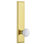 Grandeur Carré Tall Plate Passage with Hyde Park Door Knob