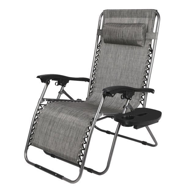 Chaise de patio, gris