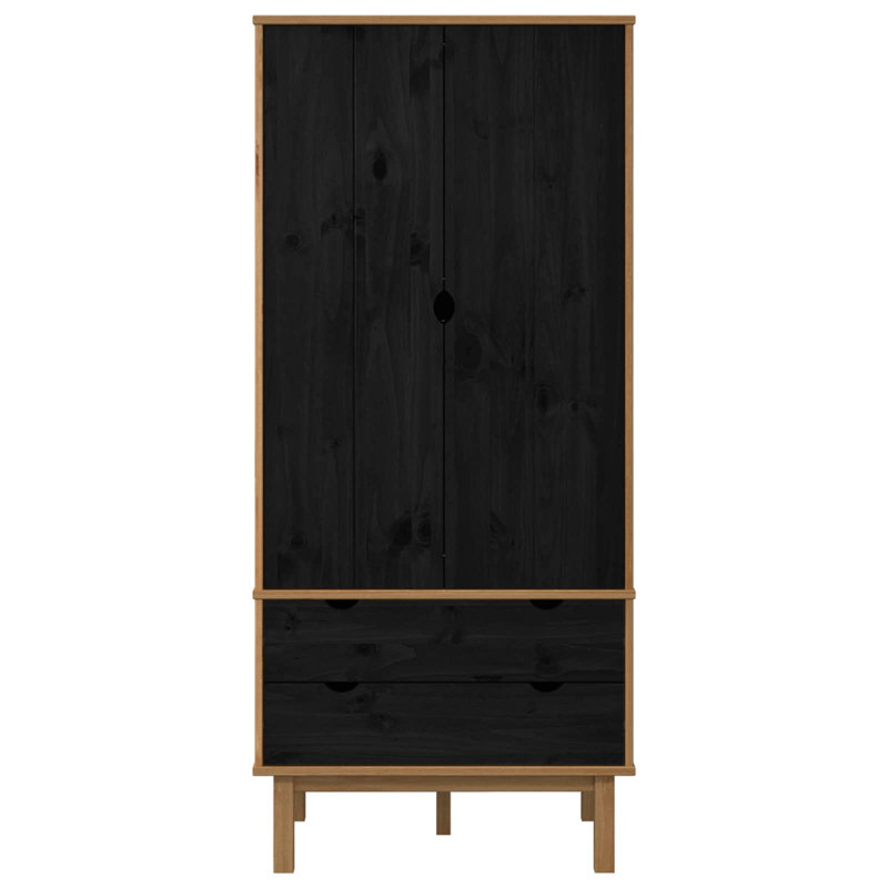 2 Door Solid Wood Wardrobe