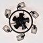 Ventilateur de plafond industriel 25,8 po avec télécommande