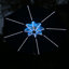 Parasol de marché octogonal Caleb - Bleu pacifique-224923988