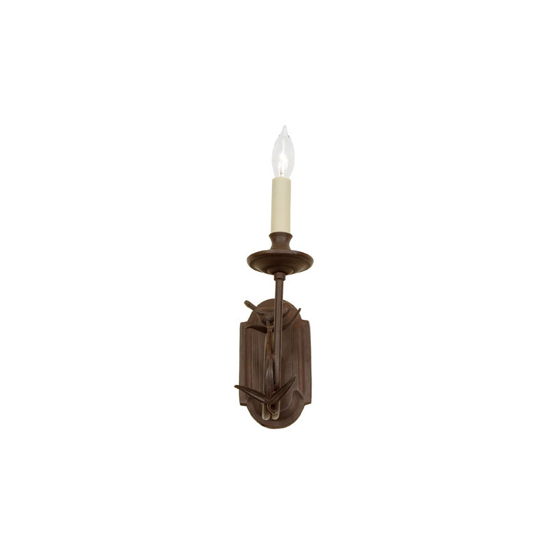 Sorrells Candle Wall Light, Rust