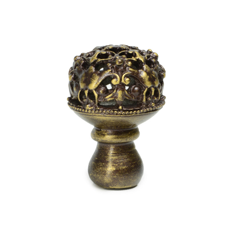 Poignée ronde Juliane Grace, Laiton antique