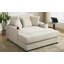 Chaise longue avec coussins, station de charge et porte-gobelets